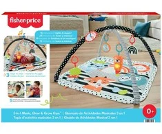 Mattel „Fisher-Price“ 3 viename šviečiantis ir augantis kūdikio žaidimų kilimėlis