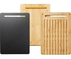 Fiskars Functional Form bambukinių pjaustymo lentelių rinkinys