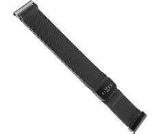Fixed | Mesh Strap with Quick Release 20mm for Išmanusis laikrodis | Juodas