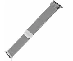 Fixed Fiksuotas | Tinklinis dirželis, skirtas „Apple Watch“ 42/44/45/46/49 mm | Sidabrinis