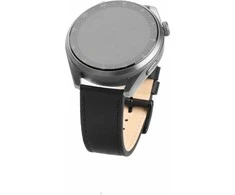 Fixed | Leather Strap with Quick Release 22mm for Išmanusis laikrodis | Juodas