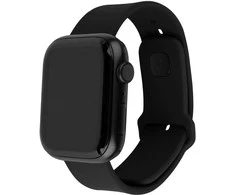 Fixed Ištaisyta | Sportiškas dirželio rinkinys Apple Watch 38/40/41 mm | 160-225 mm | Juodas | Silikonas