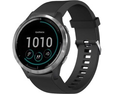 Fixed | Silikoninis dirželis, skirtas „Garmin QuickFit 20mm“ | Juodas