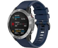 Dirželis silikonowy FIXED do Garmin QuickFit 20mm, mėlyna