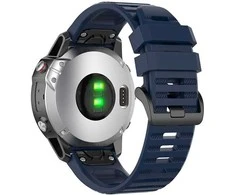 FIXED silikoninis dirželis Silikoninis dirželis skirtas Garmin QuickFit 22mm mėlynas