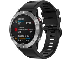 Fiksuotas | Silikoninis dirželis, skirtas „Garmin QuickFit 26mm“ | Juodas