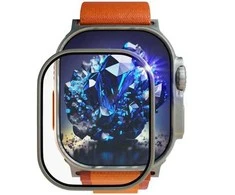 Fixed Szafirowa ochrona wyświetlacza pro Apple Watch Ultra su stalową ramką