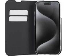 Dėklas Dedra FoneKit BookCase -suojakotelo, iPhone 16 Pro Max, musta