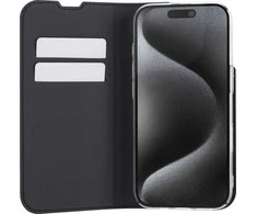 Dėklas Palmolive FoneKit BookCase -suojakotelo, iPhone 16 Pro, musta