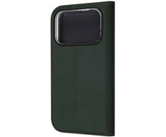 Dėklas FoneKit BookCase suojakotelo, iPhone 17 Pro, tummanvihreä