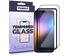 „FoneKit“ grūdintas viso ekrano apsauginis stiklas, skirtas „iPhone 17 Pro Max“.