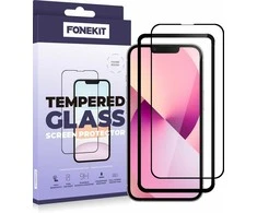 FoneKit Full Cover -panssarilasi, iPhone 13 mini, musta