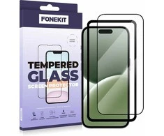 FoneKit viso dangčio grūdintas stiklas, iPhone 16 Pro