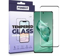FoneKit Full Cover -panssarilasi, OnePlus 12, musta
