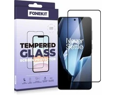 FoneKit Full Cover -panssarilasi, OnePlus 13R, musta