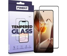 FoneKit Full Cover -panssarilasi, OnePlus 13, musta