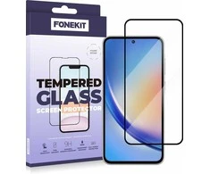 „FoneKit“ grūdintas stiklas, „Samsung Galaxy A35 / A55“, juodas