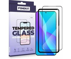 FoneKit Full Cover -panssarilasi, Samsung Galaxy S25+ / S24+, musta