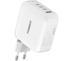 FoneKit GaN PD 165W verkkovirtalaturi, USB-A + 3 x USB-C, valkoinen