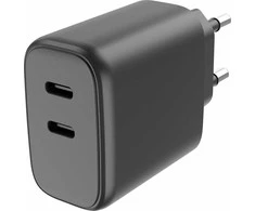FoneKit GaN PD 65W -verkkovirtalaturi, USB-C + USB-C, musta