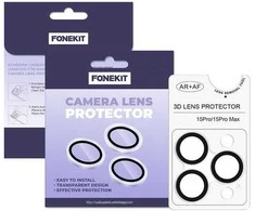 FoneKit kameran linssinsuoja, iPhone 15 Pro / 15 Pro Max, läpinäkyvä