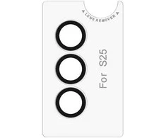 FoneKit kameran linssinsuoja, Samsung Galaxy S25, läpinäkyvä