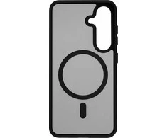 Dėklas FoneKit Magneettinen Soft Touch -suojakuori, Samsung Galaxy S25, musta/harmaa