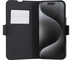Dėklas FoneKit MagSafe-yhteensopiva BookCase -suojakotelo, iPhone 16 Pro, musta
