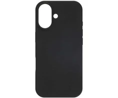 Dėklas FoneKit MagSafe-yhteensopiva Liquid Silicone suojakuori, iPhone 17, musta