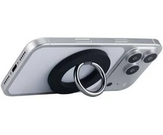 FoneKit MagSafe-yhteensopiva puhelinpidike ja jalusta, musta