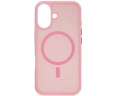 Dėklas FoneKit MagSafe-yhteensopiva Soft Touch suojakuori, iPhone 17, pinkki