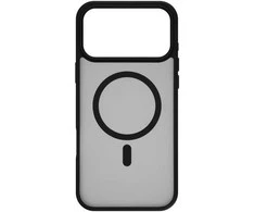 Dėklas FoneKit MagSafe-yhteensopiva Soft Touch suojakuori, iPhone 17 Pro, musta/harmaa