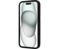 Dėklas FoneKit MagSafe-yhteensopiva Soft Touch -suojakuori, iPhone 16, musta/harmaa