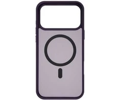 Dėklas FoneKit MagSafe-yhteensopiva Soft Touch suojakuori, iPhone 17 Pro, violetti