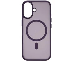 Dėklas FoneKit MagSafe-yhteensopiva Soft Touch suojakuori, iPhone 17, violetti