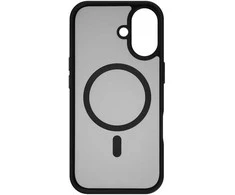 Dėklas FoneKit MagSafe-yhteensopiva Soft Touch suojakuori, iPhone 17, musta/harmaa
