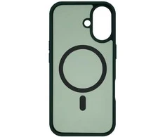 Dėklas FoneKit MagSafe-yhteensopiva Soft Touch suojakuori, iPhone 17, tummanvihreä