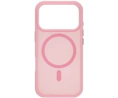 Dėklas FoneKit MagSafe-yhteensopiva Soft Touch suojakuori, iPhone 17 Pro Max, pinkki
