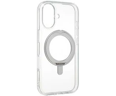 Dėklas FoneKit Premium Kickstand MagSafe-yhteensopiva suojakuori jalustalla, iPhone 17, läpinäkyvä