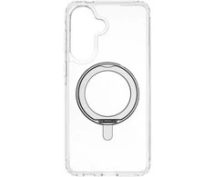 Dėklas FoneKit Premium Kickstand MagSafe-yhteensopiva suojakuori jalustalla, Samsung Galaxy A57, läpinäkyvä