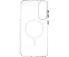 Dėklas FoneKit Premium MagSafe-yhteensopiva suojakuori, Samsung Galaxy S25 Edge, läpinäkyvä