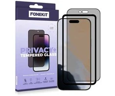 „FoneKit Privacy+“ viso ekrano apsauginis grūdintas stiklas, skirtas „iPhone Air“.