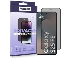 FoneKit Privacy+ Full Cover panssarilasi, Samsung Galaxy S25 FE