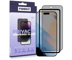 „FoneKit Privacy+“ grūdintas viso ekrano apsauginis stiklas, skirtas „iPhone 17“