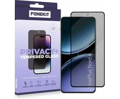 Trixie FoneKit Privacy+ viso dangčio grūdintas stiklas, OnePlus Nord 4, juodas