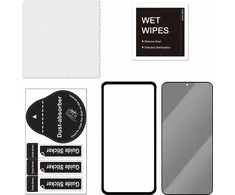 FoneKit Privacy+ viso dangčio grūdintas stiklas, Galaxy S25 / S24, juodas