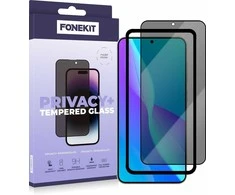 FoneKit Privacy+ viso dangčio grūdintas stiklas, Galaxy S25 / S24, juodas