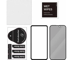FoneKit Privacy+ Full Cover grūdintas stiklas, iPhone 16 / 15, juodas