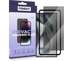Panasonic FoneKit Privacy+ viso dangčio grūdintas stiklas, Galaxy A55, juodas