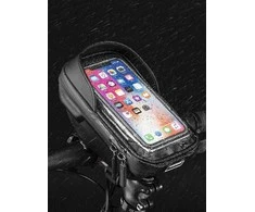FoneKit-puhelinlaukku pyörän ohjaustankoon, musta